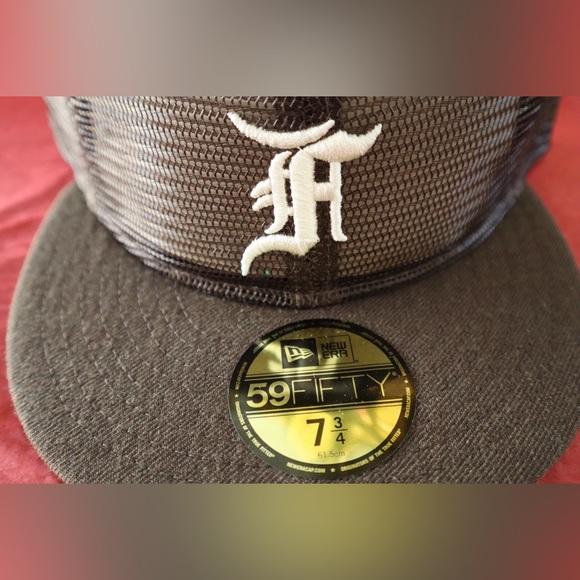 New Era x Fear of God 59FIFTY Mesh Fitted Cap Hat Brown Multiple Sizes - Picture 7 of 10